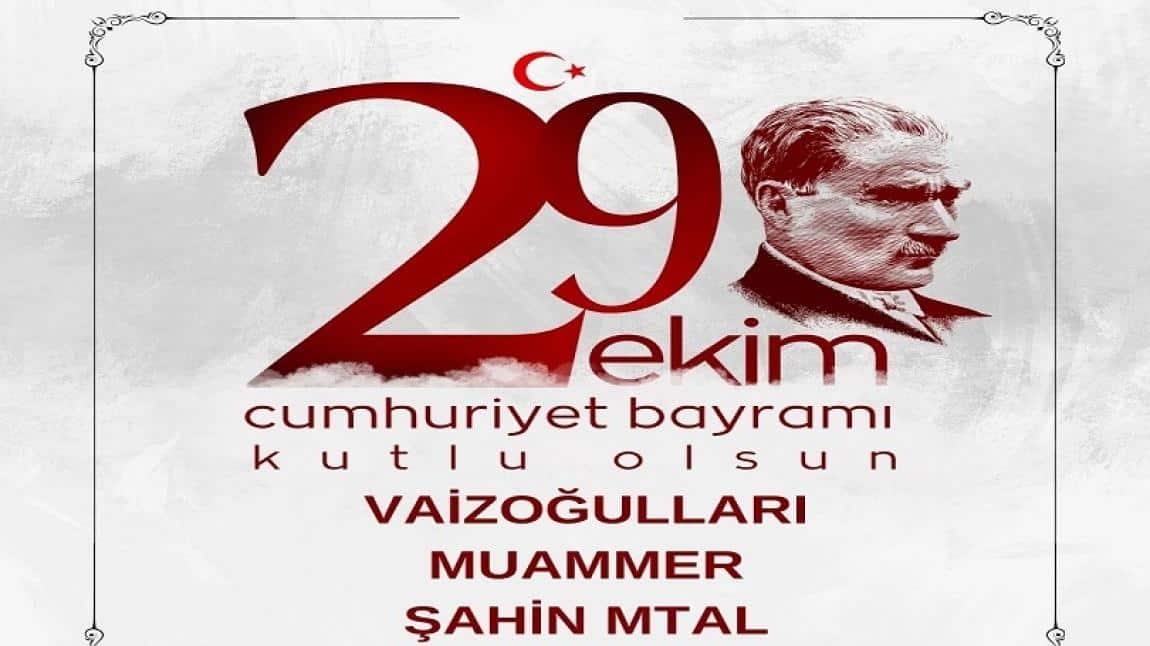 29 EKİM CUMHURİYET BAYRAMI KUTLAMA PROGRAMI